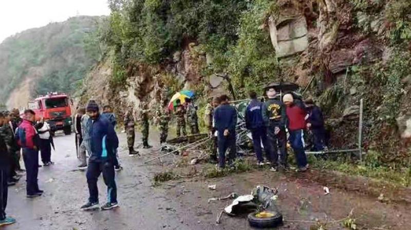 2 pilots killed as Indian Army \Cheetah\ chopper crashes in Bhutan