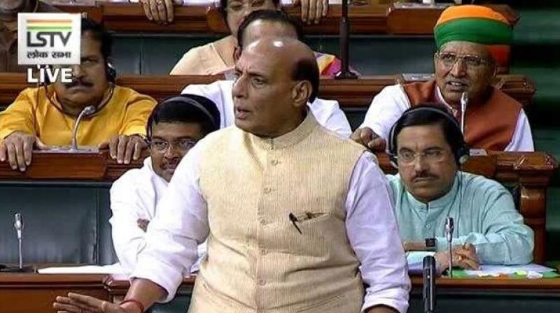 \Our party has nothing to do with it\: Rajnath Singh on K\taka crisis