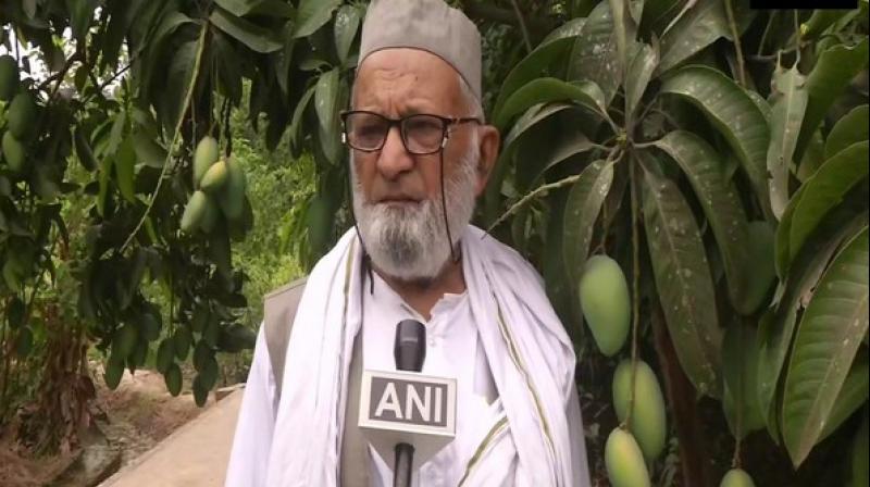 He said that these new variety mangoes will soon ripen and the variety with similar characteristics to that of the minister would be given his name. (Photo: ANI)