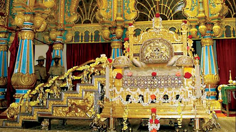 Mysuru: Golden throne assembled, royals gear up for Dasara