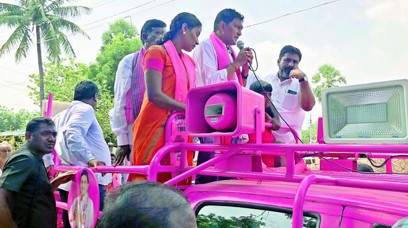 Huzurnagar voters divided equally between Congress and TRS, BJP hardly present