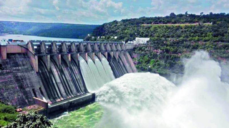 Srisailam reservoir opens gates 6th time in 2 months