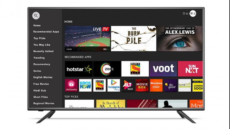 Daiwa launches new UI for its smart TVs in India, will support Hotstar, Zee5,etc.