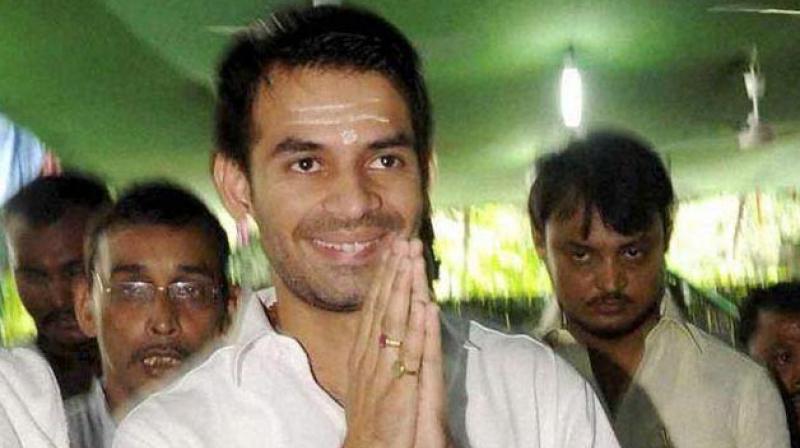 Six months after steeping down from the post of Bihar health minister, Tej Pratap Yadav vacated the government bungalow last week saying that Bihar CM and his deputy has released ghosts in it. (Photo: PTI)