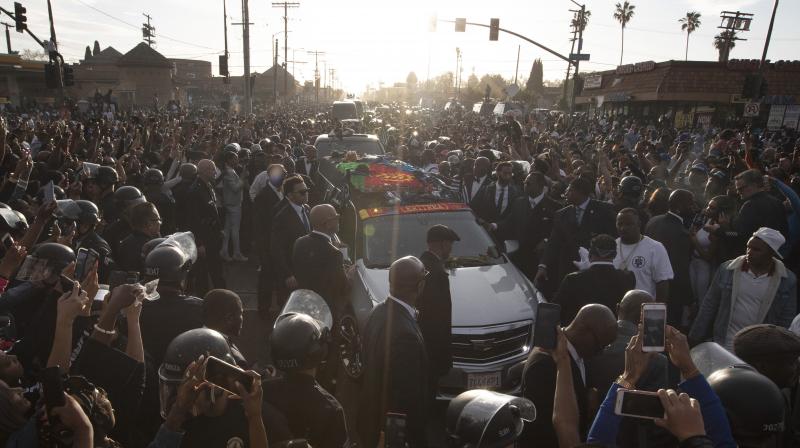 One killed, several injured in shooting during Nipsey Hussle funeral procession