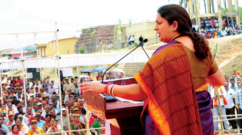 People have decided to vote for Kaamdaar, says Smriti Irani