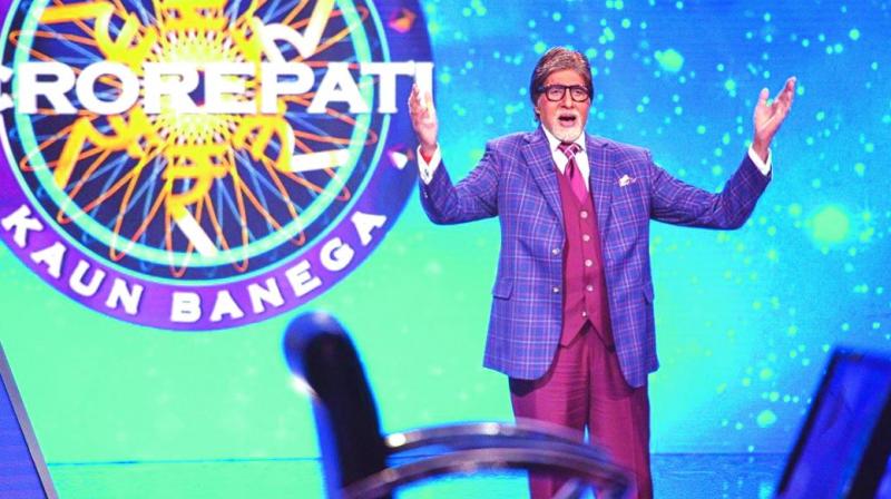 Amitabh Bachchan gets stylish for Kaun Banega Crorepati