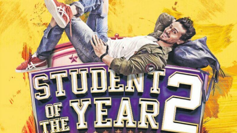 Tiger Shroff on Student Of The Year 2 poster.