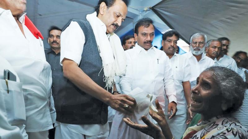 Minister and MK Stalin race to help flood-hit in Nilgiris