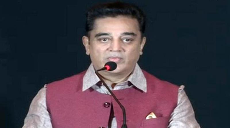 In a statement, actor Kamal Haasan said, At the commencement of the journey, I intend to announce the name of my political party along with the guiding principles we intend to live by. (Photo: ANI)