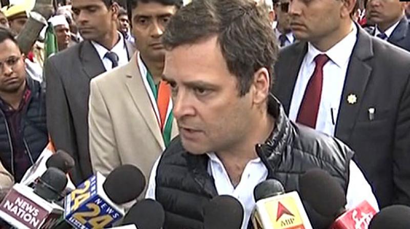 My sister is very capable and workaholic and Jyotiraditya is also a very dynamic leader. I have full confidence that the Congress will give to the people of UP, particularly the youth what they want, the party president said. (Photo: ANI)