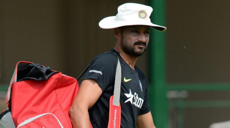 Harbhajan Singh was not pleased with the exclusion of Karun Nair from the Indian squad for ODIs, T20s and warm-up games against England. (Photo: AFP)
