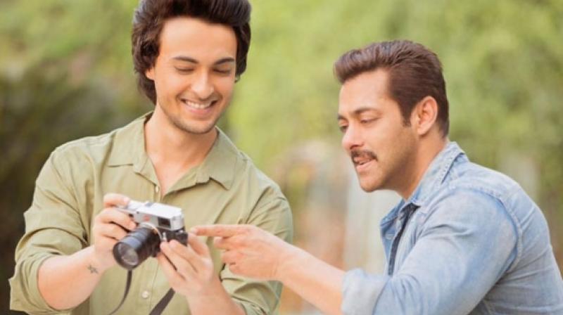 Salman Khan and Aayush Sharma in a photoshoot.