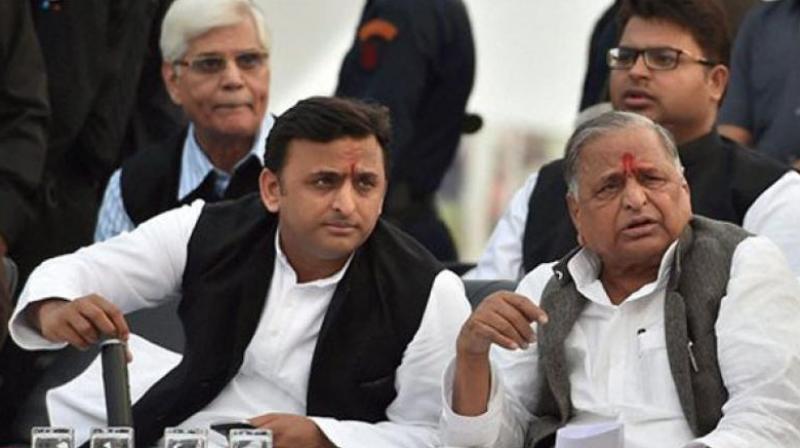 The suspended youth leaders met party president Mulayam Singh Yadav triggering speculations of their possible return to party fold. (Photo: PTI)