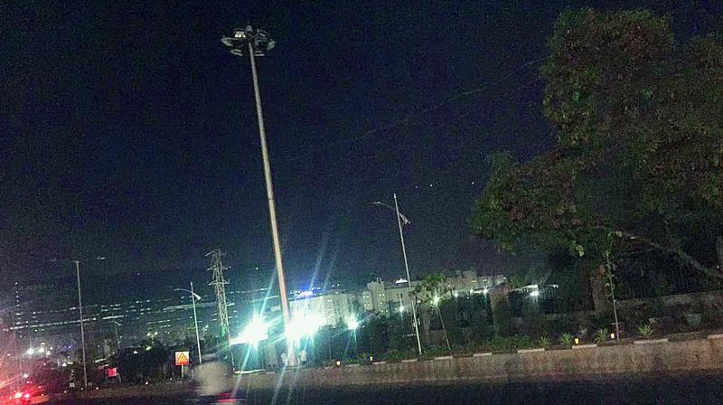 Hyderabad: Lights at ISB road need fixing