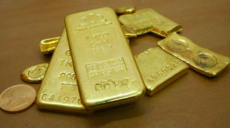 Two passengers who tried to smuggle in gold bars weighing 1.25kg by concealing it in their undergarments along with their aide who came to the airport to receive them were nabbed at the RGI Airport on Friday.