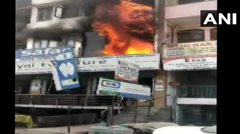 Two minors die after fire breaks out in a furniture shop in Southeast Delhi