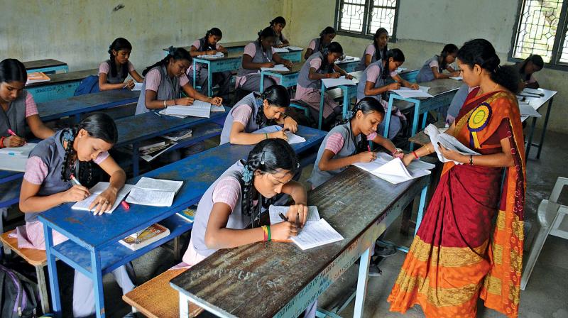 The government high and higher secondary schools registered more than 90 per cent attendance of teachers while primary and middle schools had 70 per cent of teachers returning to work on Tuesday. (Image DC)