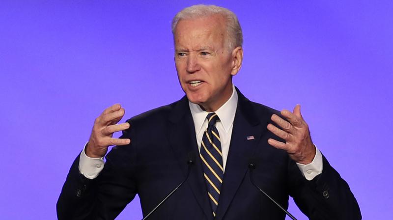 Joe Biden shruggs off Trump\s remarks about his interactions with women