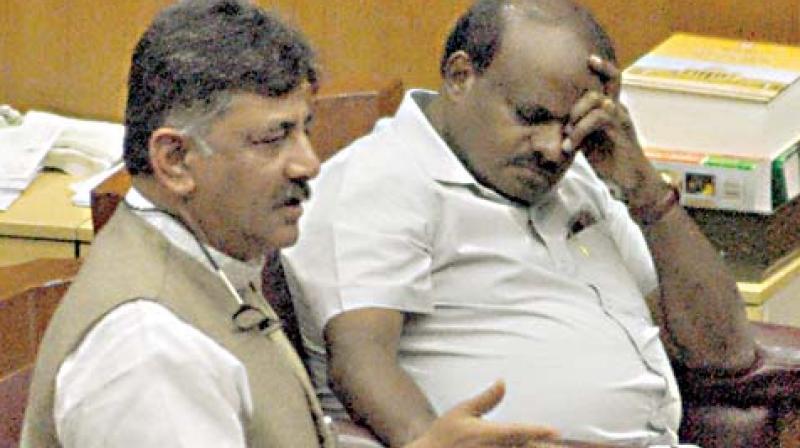 Water Resources Minister D.K. Shivakumar speaks during the session in Belagavi on Monday (Photo: DC)