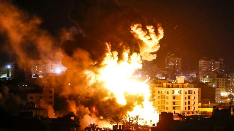 Israeli air strikes hit sites across Gaza Strip, ceasefire reached