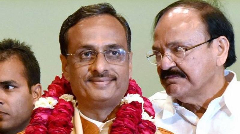 Uttar Pradesh Deputy Chief Minister Dinesh Sharma on Friday was announced as the leader of the legislative council of the state assembly. (Photo: ANI/Twitter/pic.twitter.com/72WIxhtANa)