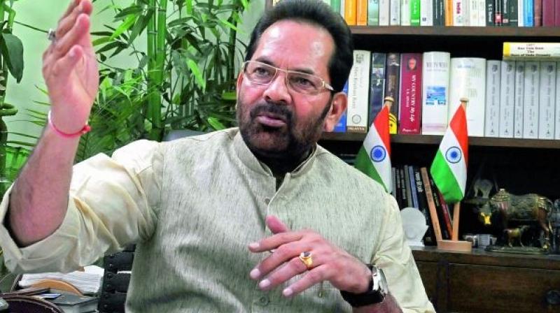 Fabricated stories being created against Modi, Shah: Naqvi