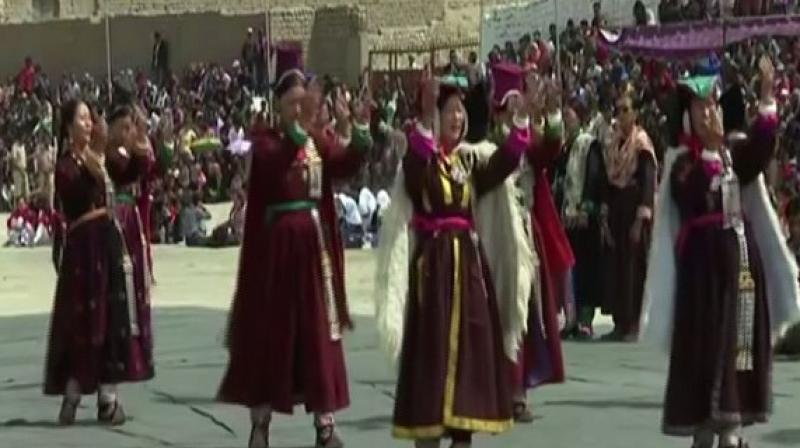 Locals of Leh celebrate 73 Independence Day with great pomp and show