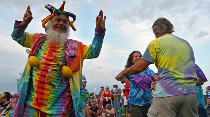 Aging hippies hearkening back to the golden age of peace, love and music