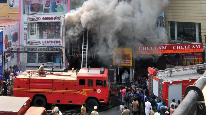 Rs 1 crore loss in major fire in Thiruvananthapuram shop