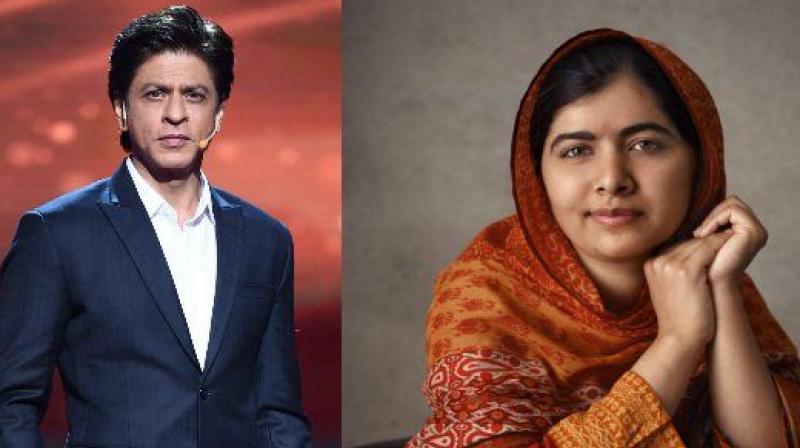 Shah Rukh Khan and Malala Yousafzai.