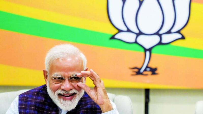 The BJP-NDA hosted a dinner in New Delhi to felicitate Prime Minister Narendra Modis five years in office as the allies prepared to get down to work in government.