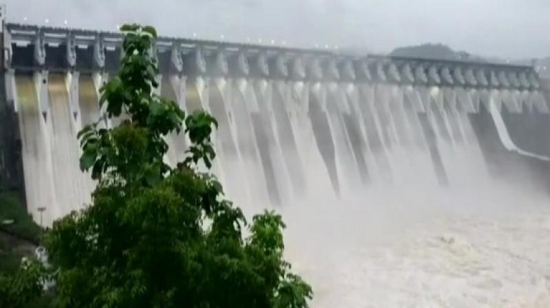 Gujarat: Sardar Sarovar Dam gates opened for first time after installation