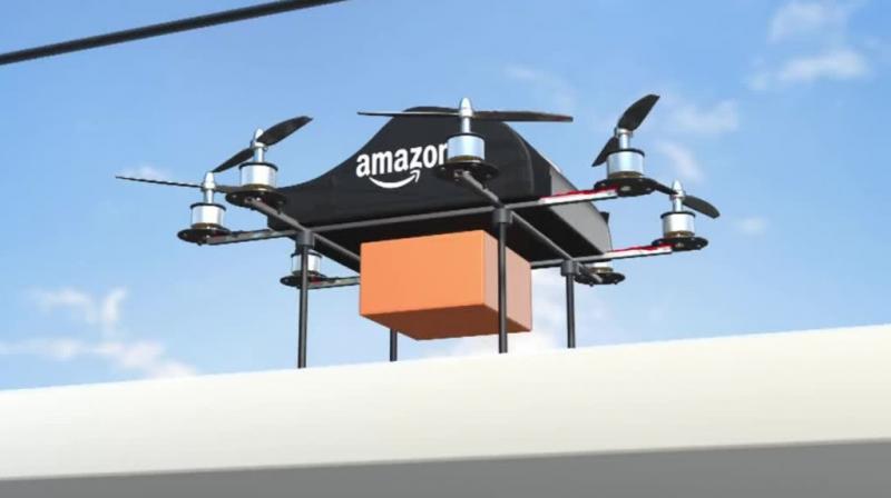 Amazon\s new drones to start delivering packages in months