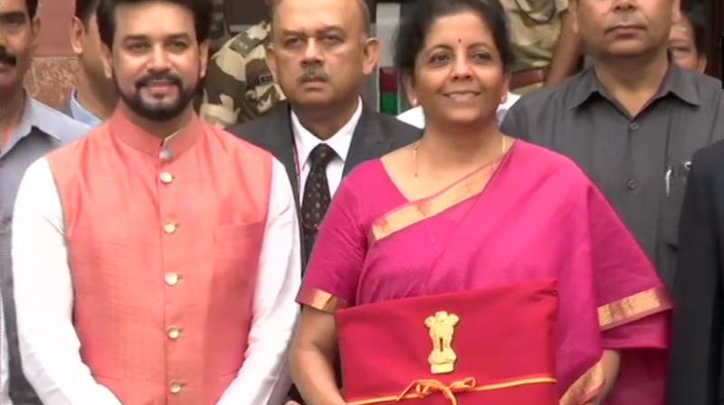 Budget 2019: Breaking tradition, Sitharaman leaves office without briefcase
