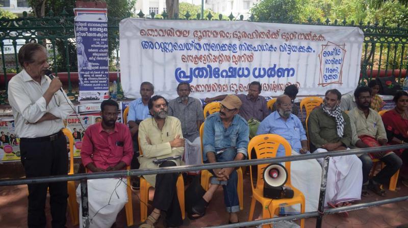 Landless from Wayanad protest