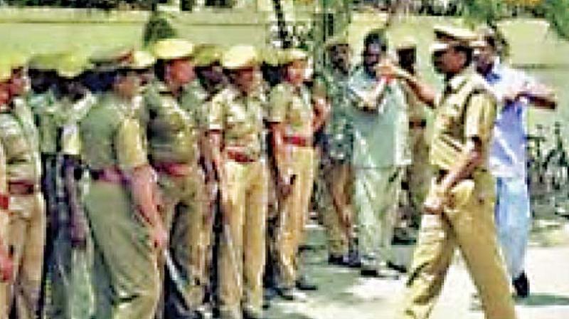 The police said that of the 16 arrested, eight were candidates who were hoping to get the question papers of the exams held for sub-inspector posts.