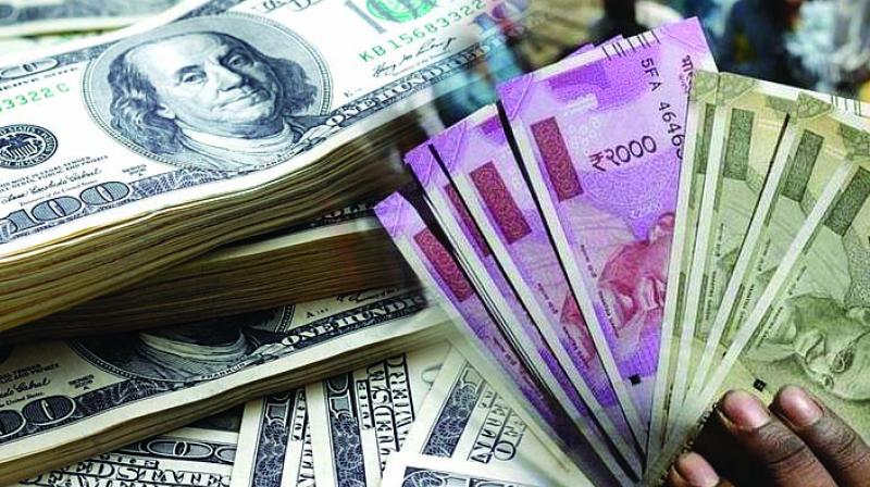 Rupee strengthened by 28 paise to close at 70 against the dollar on Thursday.