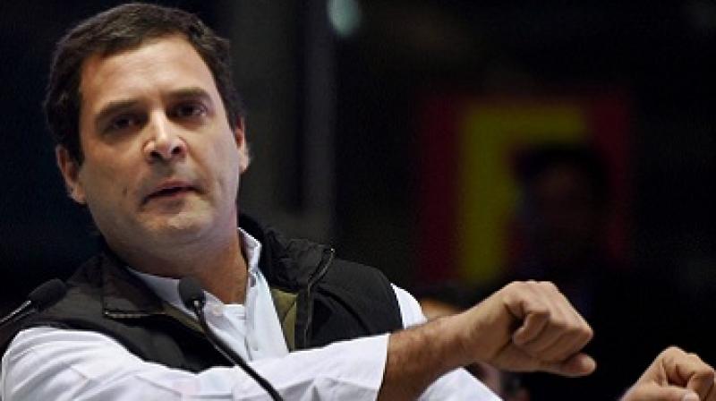 Congress President Rahul Gandhi on Saturday mocked at the Bharatiya Janata Party (BJP) and said if the party had a film franchise it would be called Lie Hard. (Photo: PTI/File)