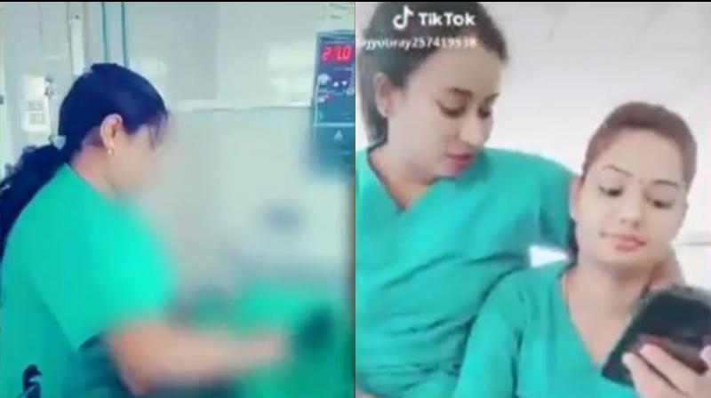 The nurses are seen singing, dancing and frolicking inside the SNCU in the video in their official uniforms. The hospital beds and patients were seen in the video. Even a child is seen in the video. (Photo: Twitter | @anwar0262)