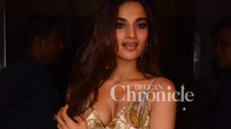 Nidhhi Agerwal at the trailer launch of Munna Michael few months ago.