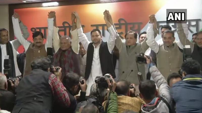 Congress leader Ahmed Patel made the announcement while addressing a press conference in the national capital. (Photo: Twitter | ANI)