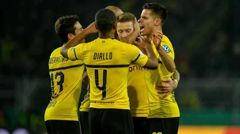 Reus went off after drilling in a superb free-kick, his 17th goal in all competitions this season, in Tuesdays shock German Cup home defeat by Werder Bremen. (Photo: AFP)