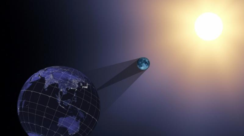 The entire United States will fall into shadow as a solar eclipse passes on August 21 (Photo: AFP)