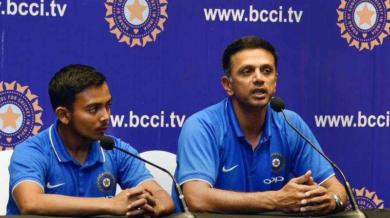 We did not play our number one game in the finals, that we played in the quarterfinal (versus Bangladesh) and semifinal (against Pakistan). Just the fact that they played the finals was an experience, said Rahul Dravid. (Photo: PTI)