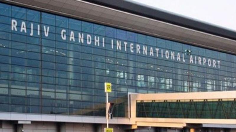 Residents of Shamshabad village on Tuesday opposed the public hearing on the expansion of terminals at Rajiv Gandhi International Airport.