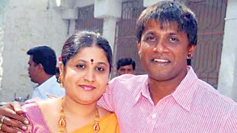 Duniya Vijay and his first wife Nagarathna
