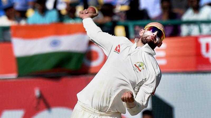 Nathan Lyons heroics helped Australia peg India back in the Dharamsala Test. (Photo: PTI)