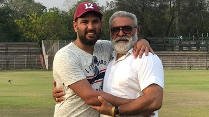 Father Yograj Singh \persuaded\ son Yuvraj to retire from cricket