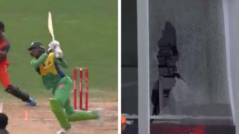 Shoaib Malik breaks windowpanes with his monstrous sixes: watch